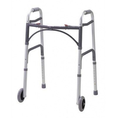 Folding Walker - 2" Wheels